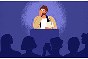 Public speaker feel fear, confidence, a Person Illustration by Good Studio (Thumbnail 4 of 5)