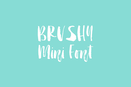 Brushy Mini font