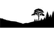 Woodland Landscape Silhouette, an Object Graphic by Creativeshirt (Thumbnail 5 of 18)