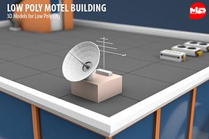 Low Poly Motel Building