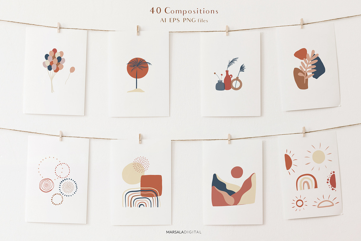 Abstract Prints Shapes Graphics vol2, an Object Graphic by Kaya Fonts (Photo 5 of 20)