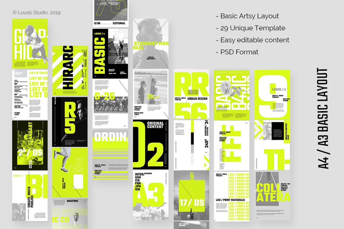A3 Basic Layout Template Pack, a Poster Template by Louds Studio (Photo 3 of 6)