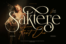 Saktere - Elegant Serif and Script