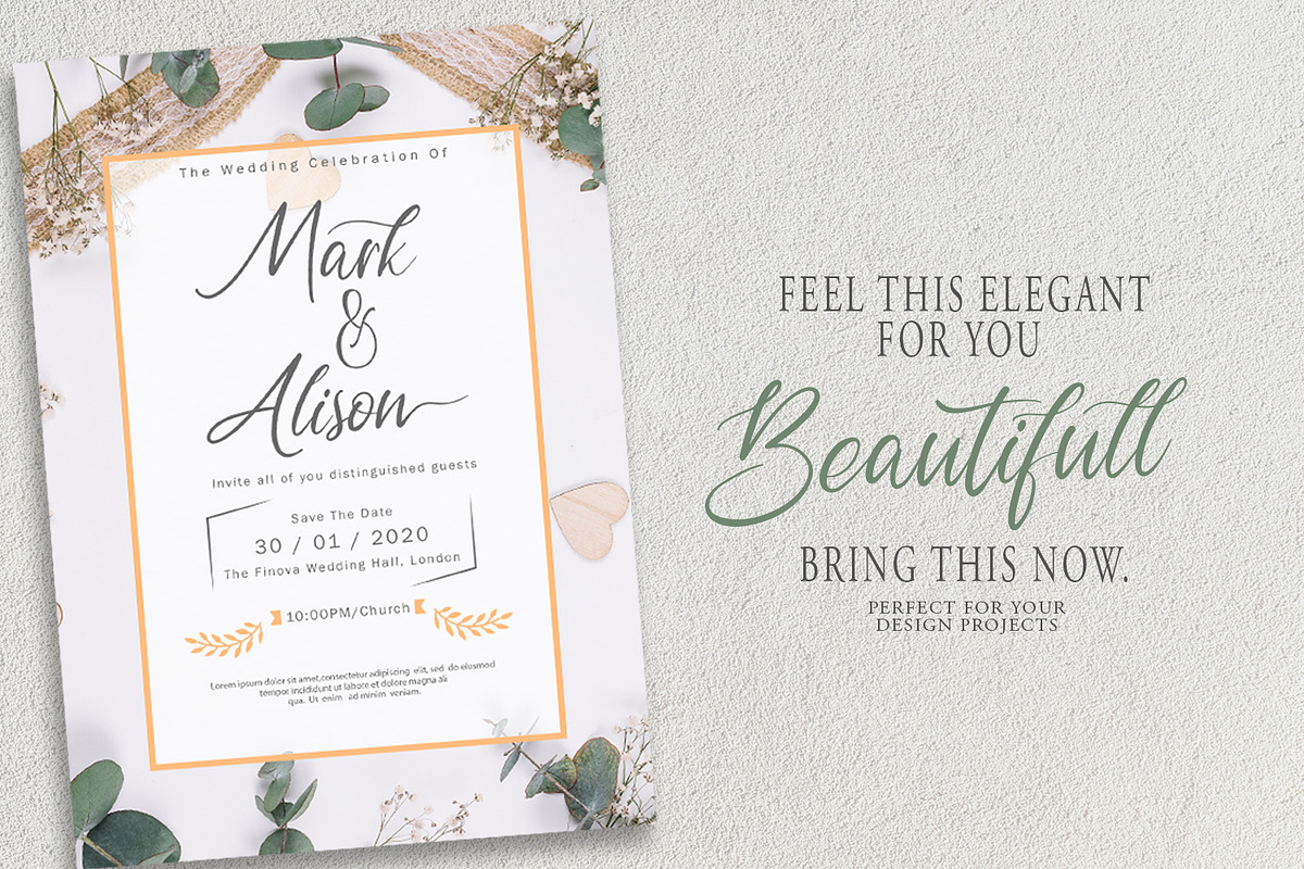 Garlando - Calligraphy Font preview 3
