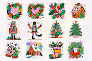Hand-Drawn Christmas Clipart PNG, an Illustration by Dream Creation (Thumbnail 4 of 5)