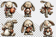 Cute Easter Clipart Bunny Clipart Bu, an Illustration by SVGArt (Thumbnail 5 of 8)
