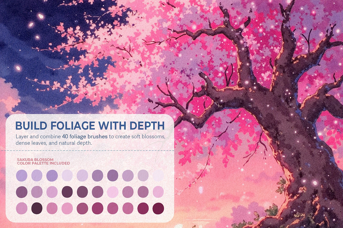 Ghibli-Inspired Procreate Brushes, a Brush Add-On by BrushArchive (Photo 8 of 19)