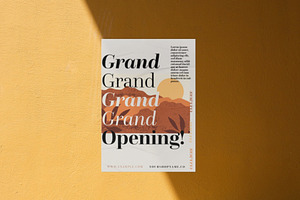 Brown Grey Aesthetic Marketing Flyer, a Flyer Template by Bizz_District_Studio