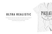 Premium Girls V-Neck T-Shirt Mock Up, a Shirt Mockup by Pixel Sauce™ (Thumbnail 5 of 7)