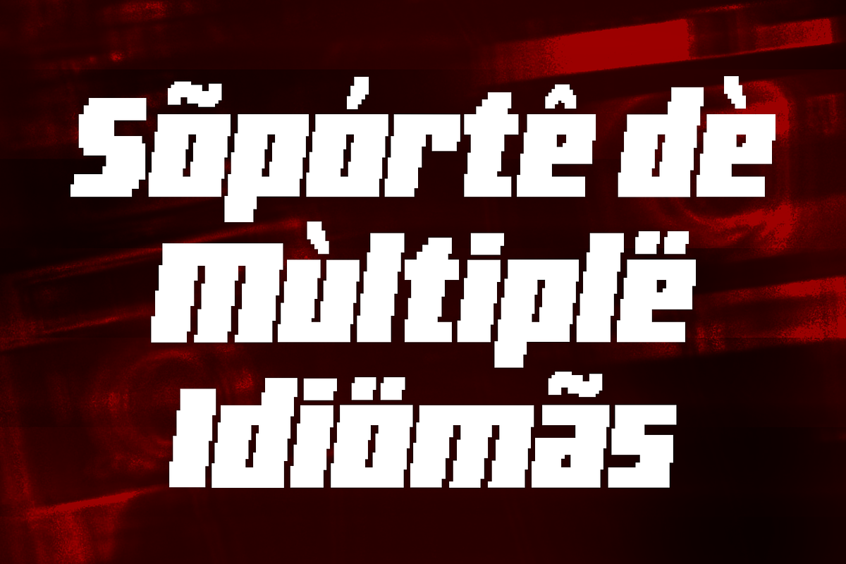 Glitch Zone – Modern Pixel Racing, a Sans Serif Font by Typia Nesia (Photo 2 of 12)