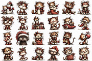 Festive Cat Winter Clipart, an Illustration by Libby Wishes (Thumbnail 5 of 8)