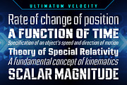 Ultimatum Velocity speed stencil, a Sans Serif Font by Comicraft Fonts (Thumbnail 2 of 5)