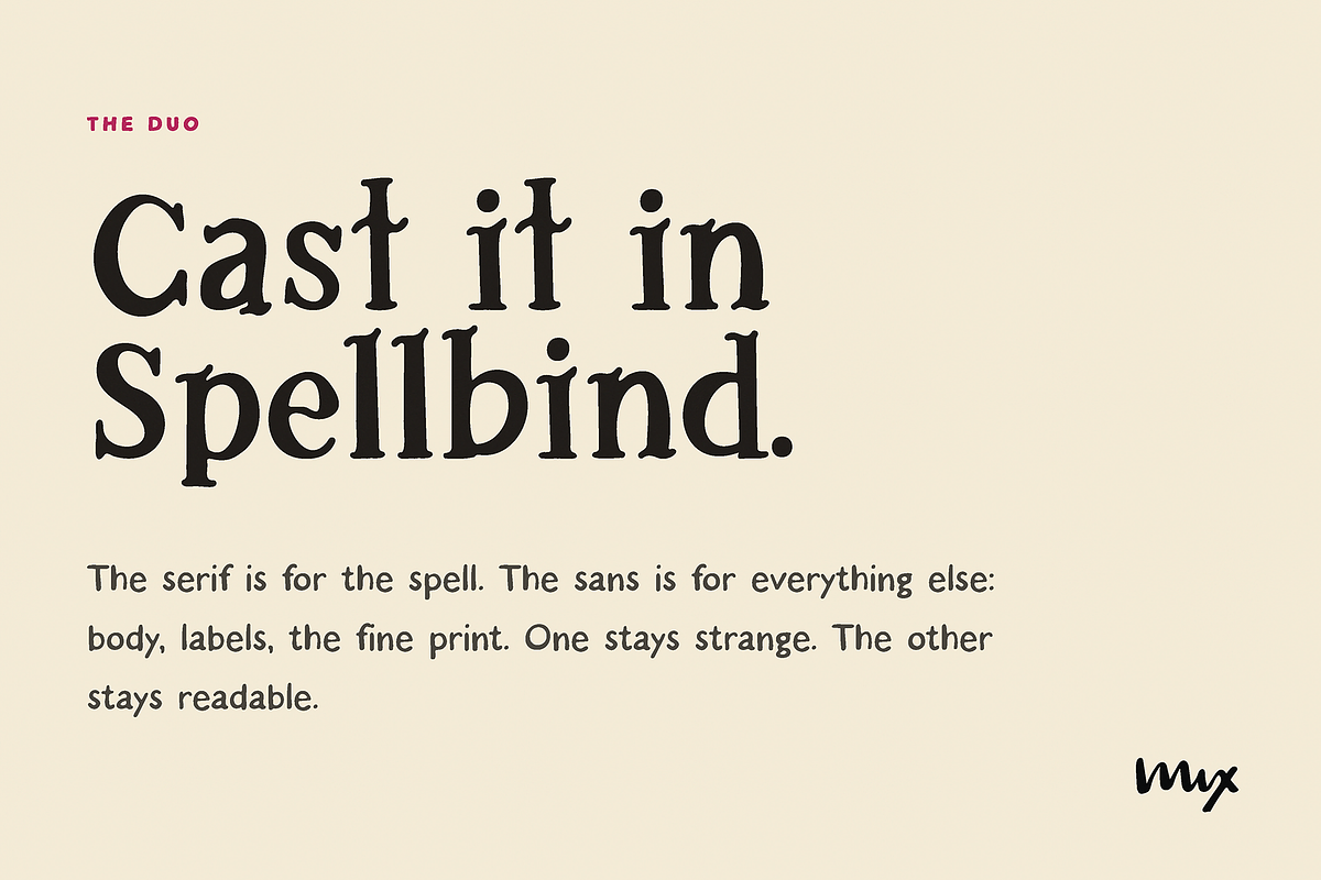 Spellbind — A Witchy Font Duo, a Sans Serif Font by Mix Fonts (Photo 6 of 15)