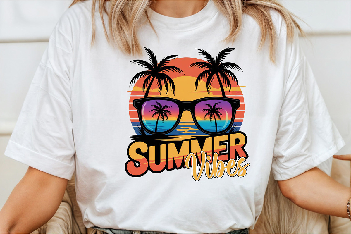 Vibrant Summer Vibes Png, Watercolor, an Illustration by Libby Wishes (Photo 2 of 5)