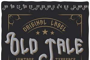 Vintage Label Typeface Old Tale