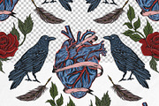 Edgar Allan Poe Gothic Clipart set, a Person Illustration by Yelloo Fish (Thumbnail 15 of 19)
