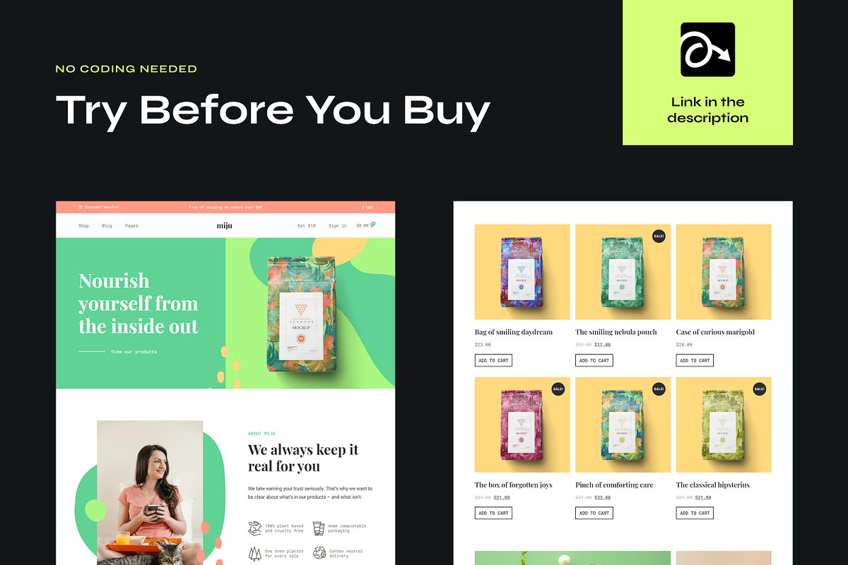 Conscious Shop Website Template Kit, a WordPress Template by Awakened Templates (Photo 5 of 6)