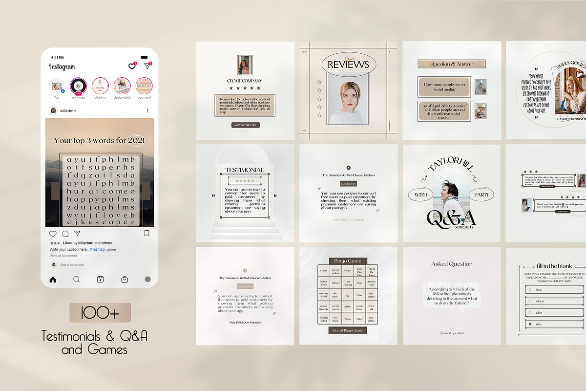 1050+ Insta Coach CANVA BUNDLE, a Social Media Template by goodesign (Photo 8 of 17)
