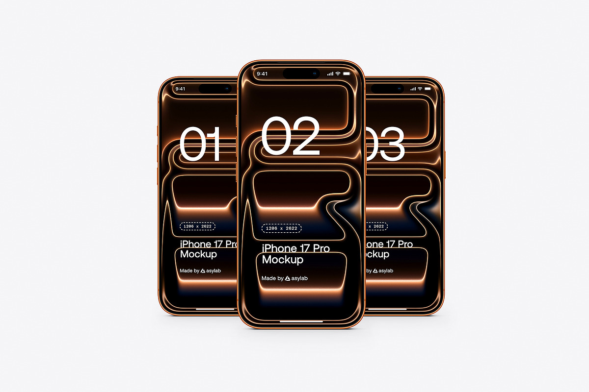 iPhone 17 Pro - 24 Mockups Scenes, an iPhone Mockup by Asylab (Photo 16 of 61)