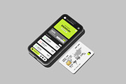 iPhone and Credit Card Mockup, an iPhone Mockup by Pexelyou (Thumbnail 2 of 6)