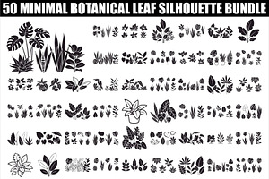 Minimal Botanical Leaf Silhouette Bu, an Illustration by Creativeshirt