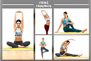 Yoga and Fitness Woman Shirt Mock Up, a Shirt Mockup by Pixel Place (Thumbnail 3 of 4)