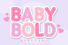 Baby Bold - Cute Stitched Baby Font
