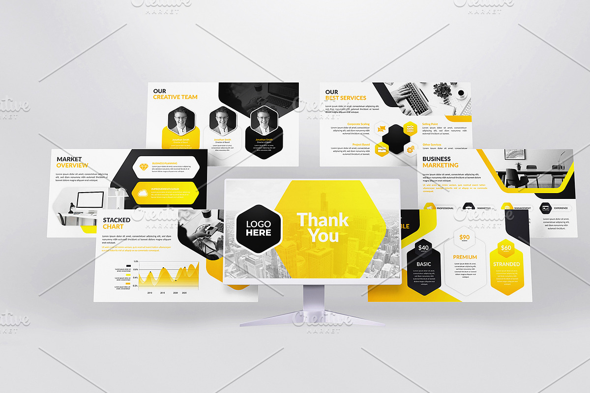 Business Presentation Template, a Presentation Template by gstudiovect21 (Photo 3 of 3)