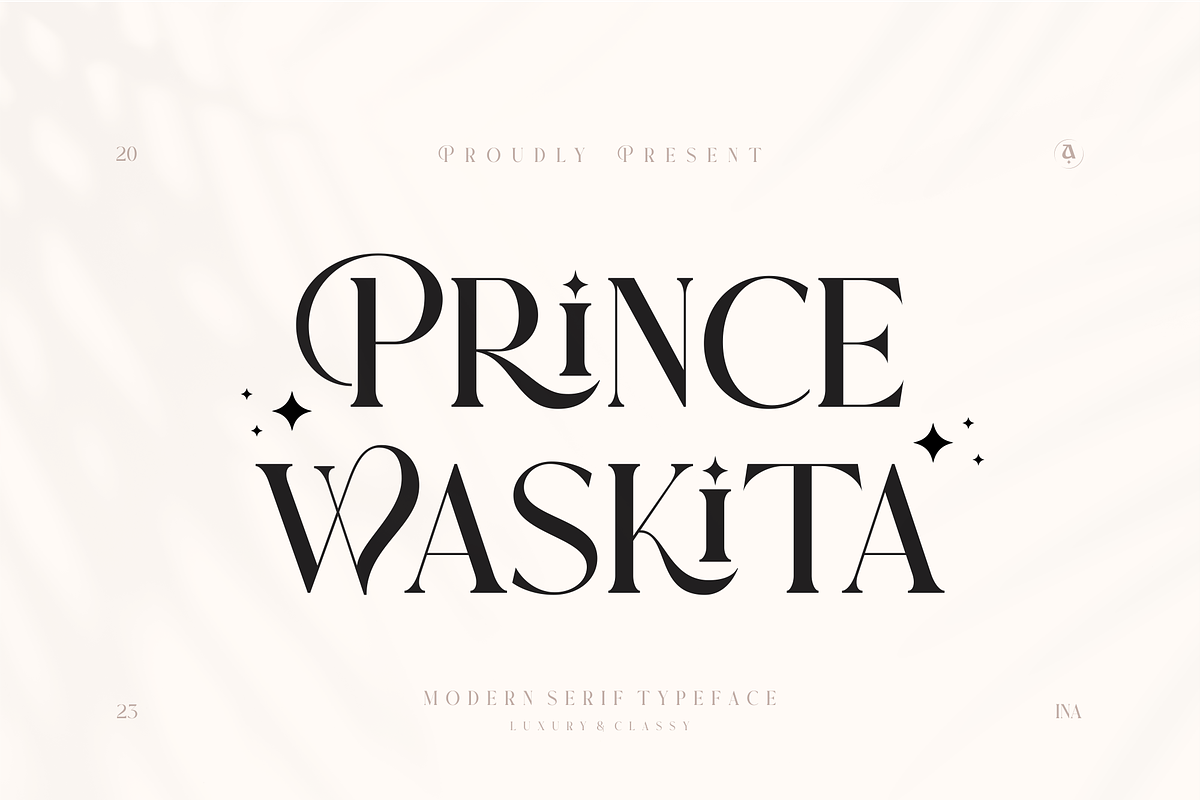 Prince Waskita - Serif Typeface, a Serif Font by Artchitype Studio (Photo 1 of 13)