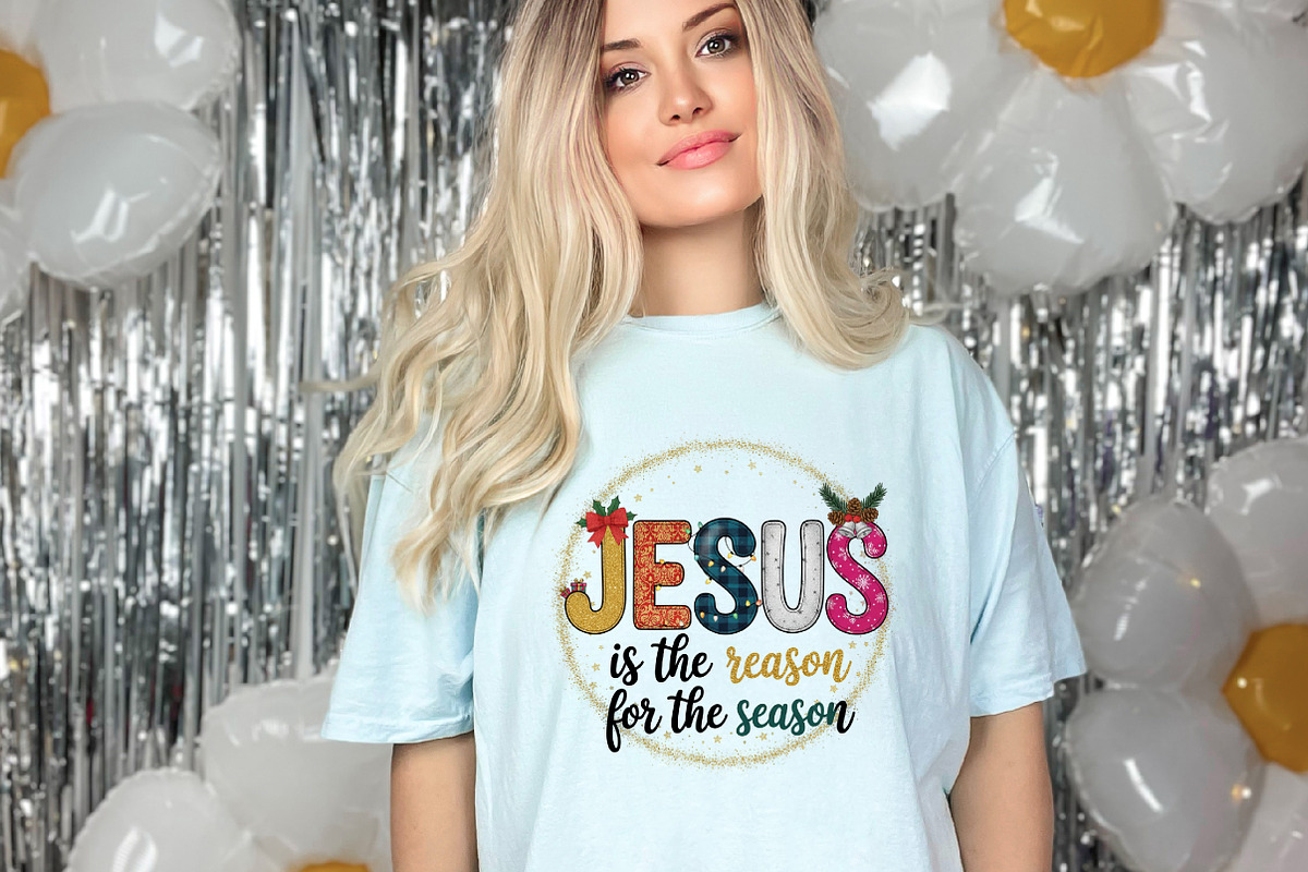 Christian Christmas Jesus is the Rea, an Illustration by designcity5 (Photo 4 of 8)