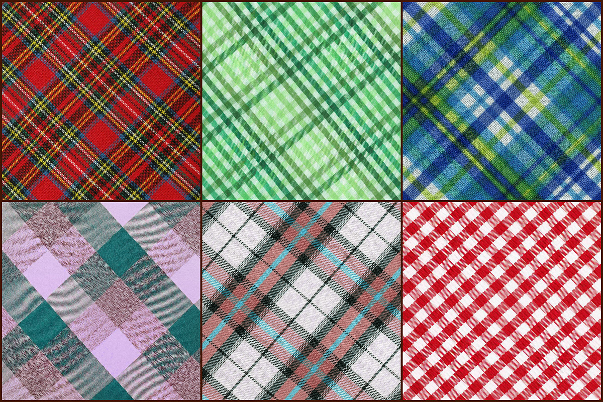 Tartan Fabric Textured Papers, a Pattern Graphic by FrankiesDaughtersDesign (Photo 2 of 3)