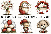 Whimsical Easter Clipart Bundle, an Illustration by OK Design (Thumbnail 2 of 6)