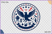 Eagle Badge Patriotic Element SVG, an Object Illustration by Gfx Expert Team (Thumbnail 2 of 3)