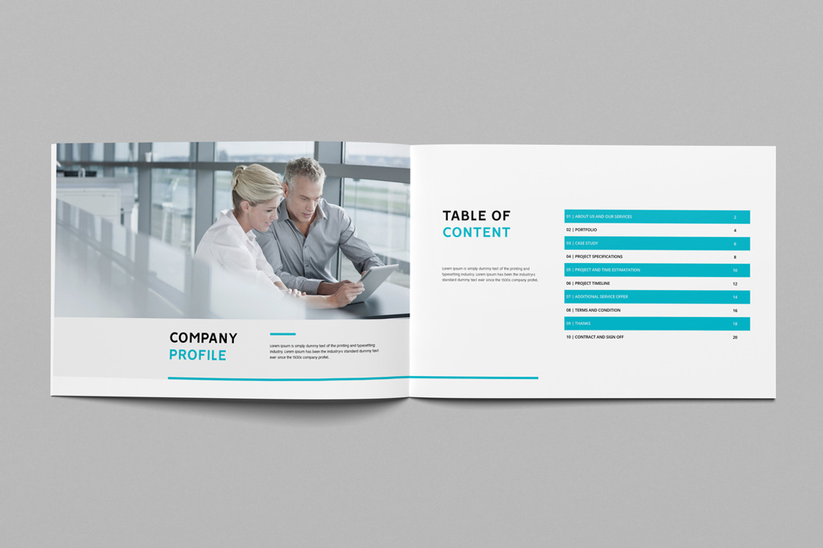 Company Profile Landscape, a Brochure Template by Pro-Gh (Photo 4 of 9)
