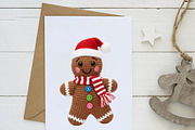 Faux Yarn Christmas Gingerbread Man, an Illustration by Dream Creation (Thumbnail 5 of 5)
