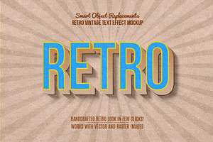 10 Retro Vintage Text Effect