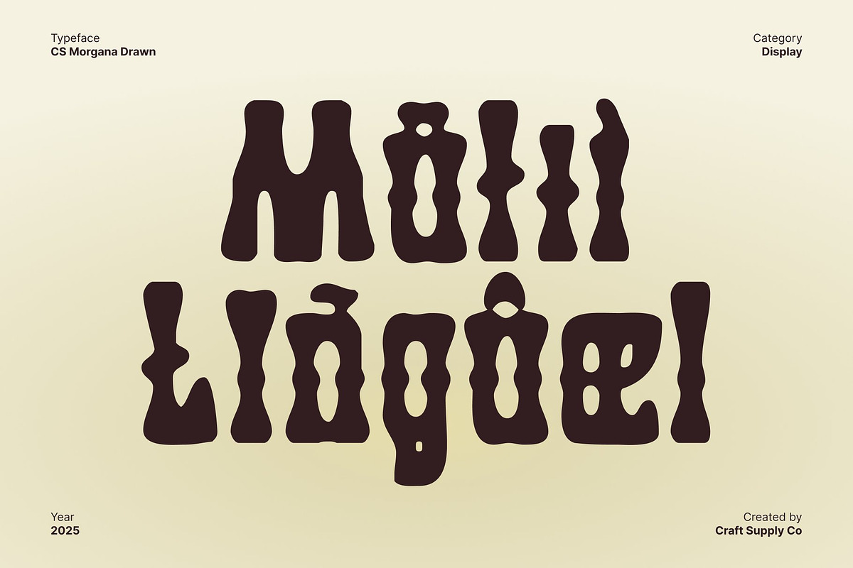 CS Morgana Drawn, a Sans Serif Font by Craft Supply Co. (Photo 6 of 8)