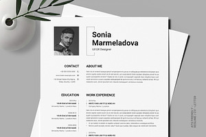 ATS Friendly Resume Templat Indesign, a Resume Template by PixelStudio