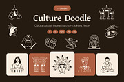 Culture Doodle Icon Set, an Outline Icon by Vectors Market (Thumbnail 1 of 8)