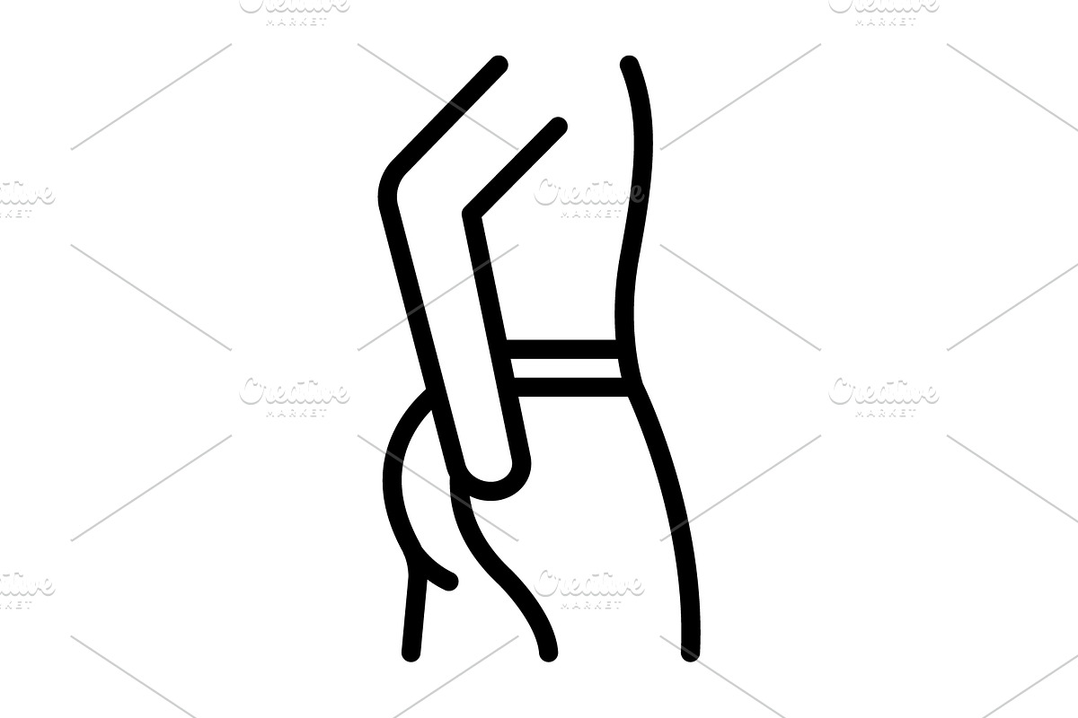 Anal hemorrhoid black icon, an Outline Icon by Creative priyanka