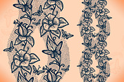 Seamless lace pattern with flowers, a Pattern Graphic by Vikpit (Thumbnail 2 of 4)