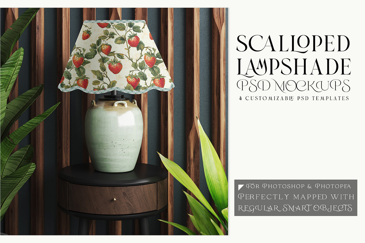Scalloped Lampshade Mockups, a Product Mockup by mock-ups (Photo 1 of 17)