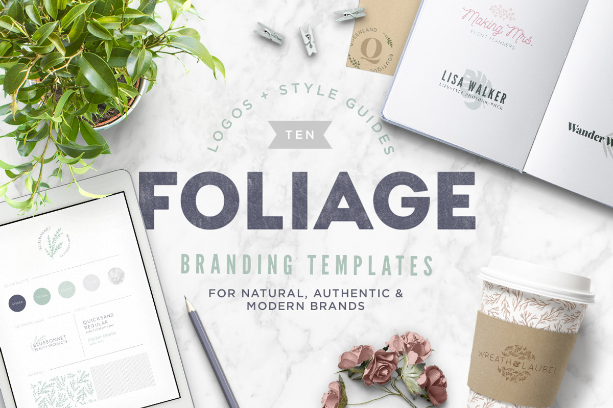 Foliage Branding Templates, a Branding & Logo Template by Anugraha Design (Photo 1 of 6)