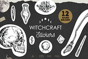 Witchcraft and Magic stickers set, an Illustration by Wild Muse (Thumbnail 1 of 4)