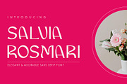 Salvia Rosmari - Wavy Sans Font, a Sans Serif Font by Pikgura (Thumbnail 1 of 6)