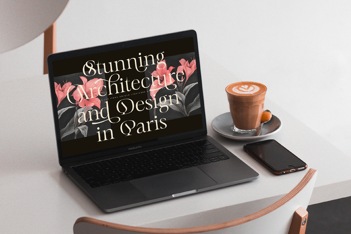 Mevara - Elegant Serif with Flourish, a Serif Font by Glyphofik x GudPap (Photo 12 of 15)