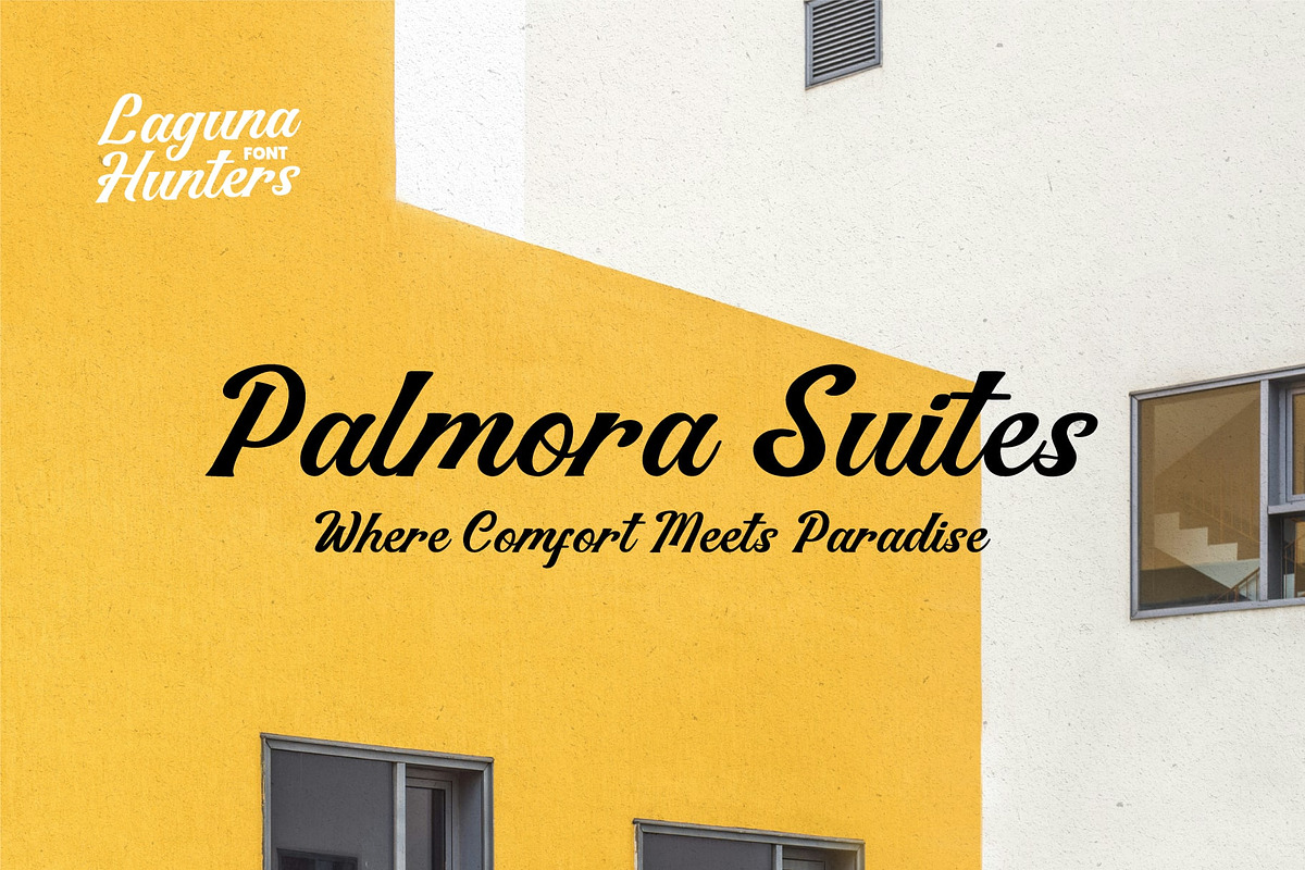 Laguna Hunters – Modern Script Font, a Script Font by Salamahtype (Photo 2 of 7)