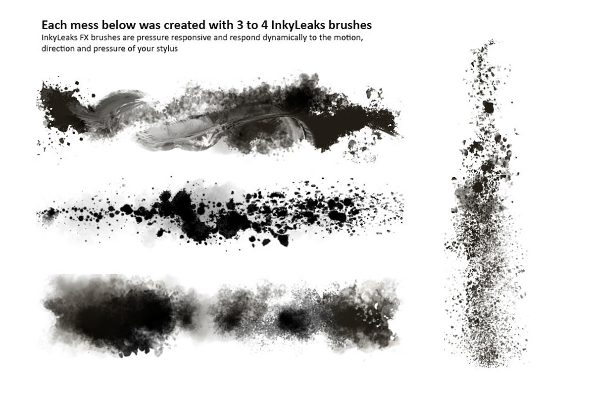 100 Photoshop Splatter Brush Tools preview 7