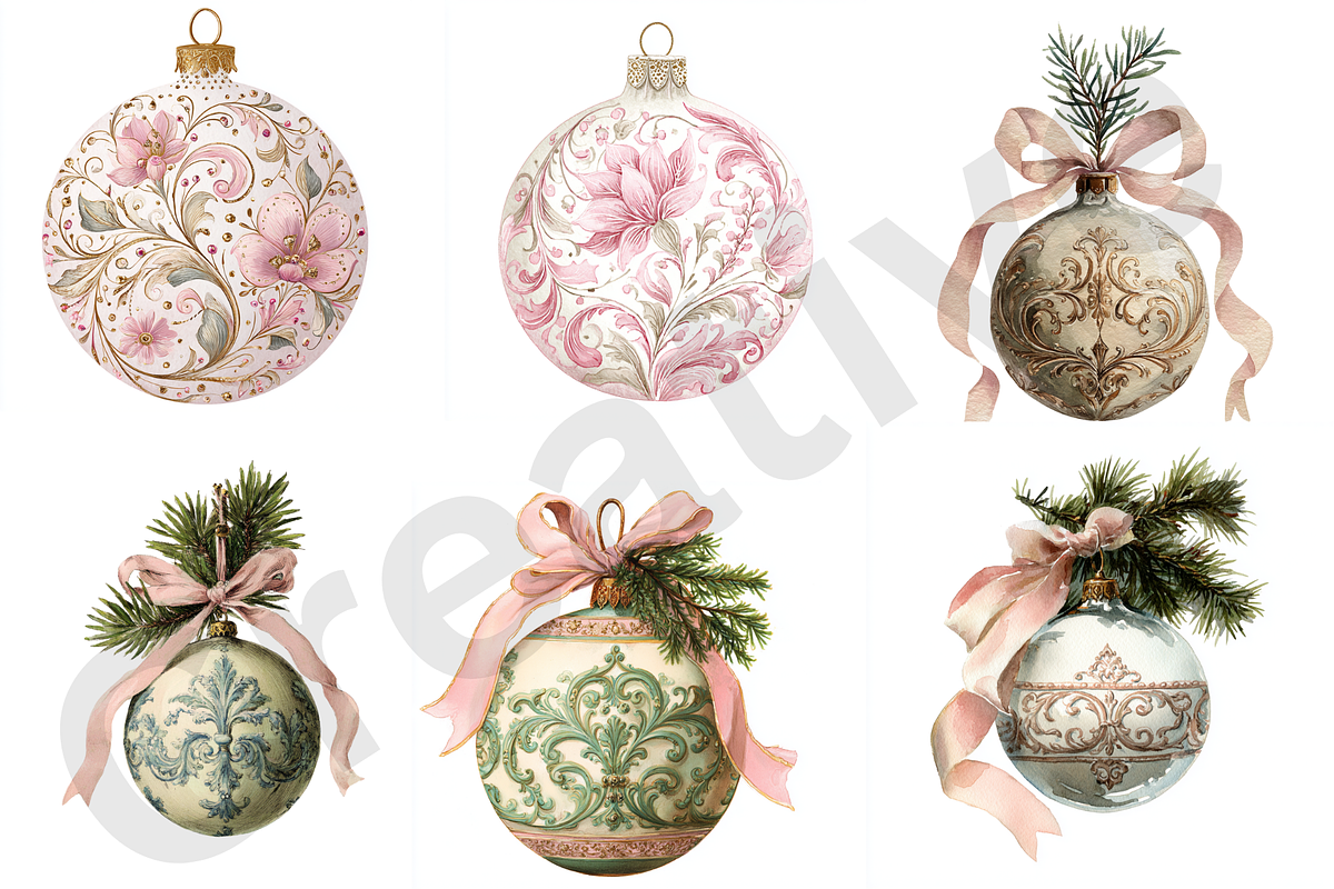 Christmas Ornaments Sublimation, an Illustration by Milano Creative (Photo 5 of 5)