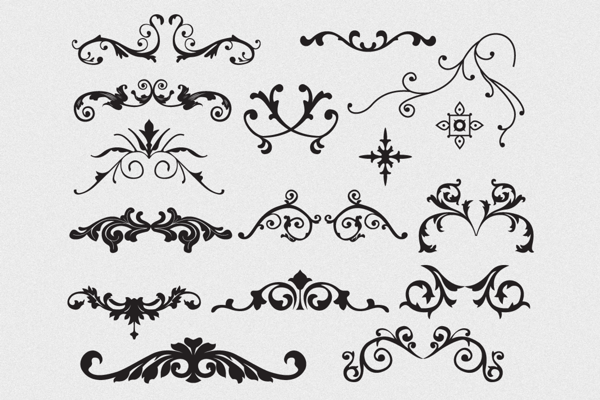 Flourishes Vector Pack, an Illustration by blacksheepsupply (Photo 2 of 3)